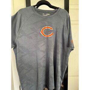 Under Armour Chicago Bears NFL Combine Authentic HeatGear Gray Shirt 2XL